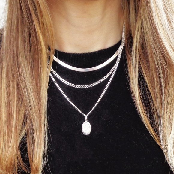 St Christopher Necklace Sterling Silver Protection Pendant Curb Chain 925 ITALY - Picture 4 of 6